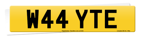 Registration number W44 YTE